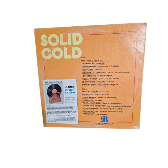 Vintage 1977 Solid Gold Vinyl Ronco Record Compilation With Million Selling Hits - Picture 2 of 6